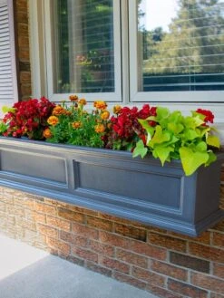 Fairfield Self-Watering Window Box, 4’ -Garden Pot Planter Sales Store 39345 100V tif
