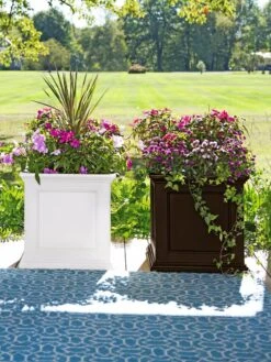 Fairfield Self-Watering Square Planter, 20” X 20” -Garden Pot Planter Sales Store 39618 3022 001E tif