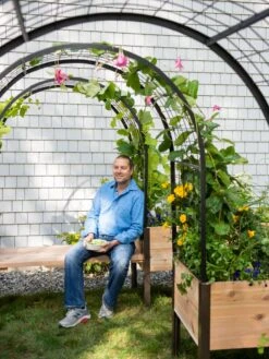 Cedar Bench Kit, Eco-Stained, 48" -Garden Pot Planter Sales Store 3 4 crop 8612976 0965