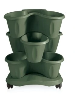 Trifoglio 3-Tier Planter On Wheels 11 Trifoglio 3-Tier Planter On Wheels -Garden Pot Planter Sales Store 3 4 crop 8613625 03V