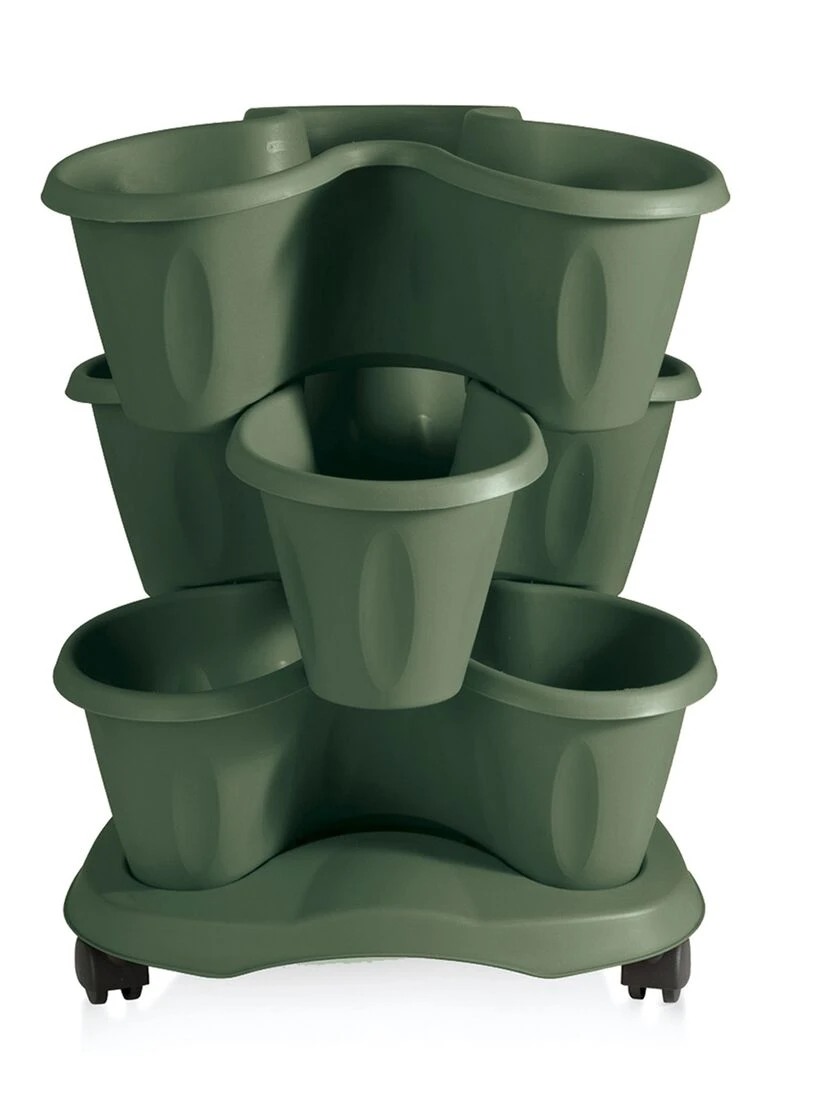 Trifoglio 3-Tier Planter On Wheels 6 Trifoglio 3-Tier Planter On Wheels - Image 4