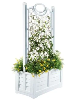 Separate Flower Box With Trellis 19 Separate Flower Box With Trellis -Garden Pot Planter Sales Store 3 4 crop 8613626 14V