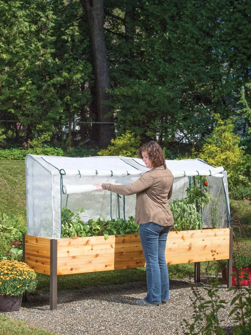 Elevated Planter Box, Frame And 2 Covers Kit, 2' X 8' 7 Elevated Planter Box, Frame And 2 Covers Kit, 2' X 8' - Image 5