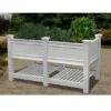 Cambridge Elevated Planter With Extension -Garden Pot Planter Sales Store 8588171 01v cambridge white vinyl elevated planter with extension