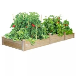 Pine Raised Garden Bed, 2'x4'x10.5" High 8 Pine Raised Garden Bed, 2'x4'x10.5" High -Garden Pot Planter Sales Store 8588181 01V tif