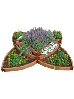 Classic Sienna Versailles Sunburst Raised Garden Bed With 2" Boards -Garden Pot Planter Sales Store 8588252 07v