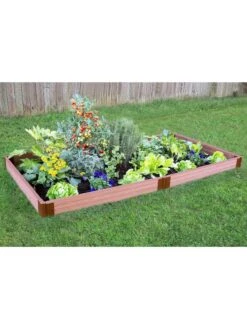 Classic Sienna Composite Raised Bed, 5-1/2" High With 2" Boards -Garden Pot Planter Sales Store 8588260 02v