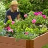 Classic Sienna Composite Raised Bed, 11" High With 2" Board -Garden Pot Planter Sales Store 8588261 04V tif