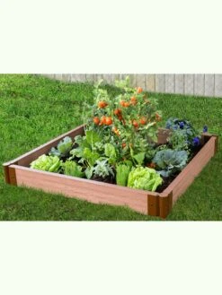 Classic Sienna Composite Raised Bed, 5-1/2" High With 2" Boards -Garden Pot Planter Sales Store 8588270 02v