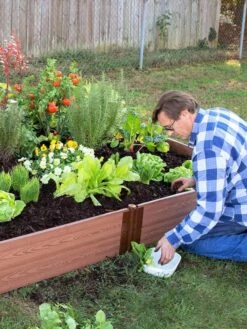 Composite Raised Bed With 1" Boards, 11" -Garden Pot Planter Sales Store 8588274 02V tif