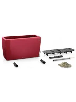 Lechuza® Cararo Rectangular Indoor Planter With Casters -Garden Pot Planter Sales Store 8590295 04v