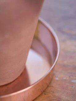 Extra Small Round Copper Plant Tray, 8" -Garden Pot Planter Sales Store 8593528 4529 tif