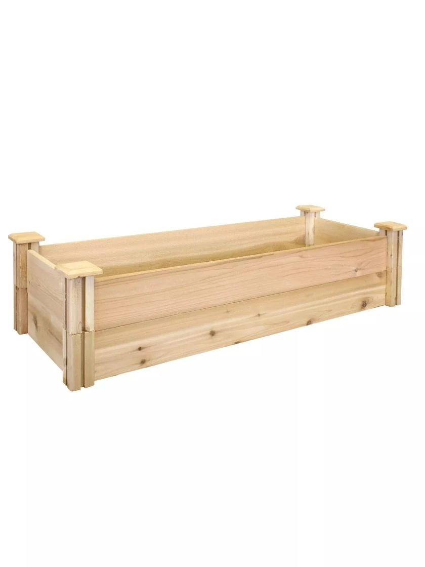 Premium Cedar Raised Garden Beds, 16" X 48" 3 Premium Cedar Raised Garden Beds, 16" X 48"