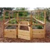 Garden In A Box With Deer Fence, 8' X 12' -Garden Pot Planter Sales Store 8594021 01V raised cedar garden bed with deer fence 8 x 12 3 4