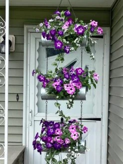 Galvanized Hanging Triple Planter -Garden Pot Planter Sales Store 8595213 02CUST tif