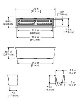 Valencia Window Box, 3' 11 Valencia Window Box, 3' -Garden Pot Planter Sales Store 8596436 18V tif