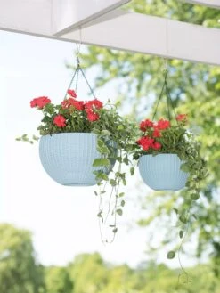 Weave Self-Watering Hanging Basket, 10" -Garden Pot Planter Sales Store 8596490 2069 tif