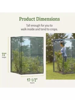Crop Cage, 4' X 4' -Garden Pot Planter Sales Store 8596538 dimensions