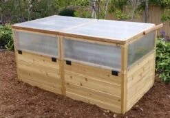 Garden In A Box Cedar Raised Bed With Greenhouse, 3' X 6' 11 Garden In A Box Cedar Raised Bed With Greenhouse, 3' X 6' -Garden Pot Planter Sales Store 8597082 04V tif