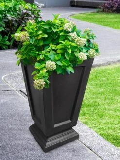 Kensington Self-Watering Tall Patio Planter, 25" -Garden Pot Planter Sales Store 8598549 01V tif