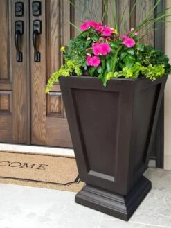 Kensington Self-Watering Tall Patio Planter, 25" -Garden Pot Planter Sales Store 8598549 03V tif