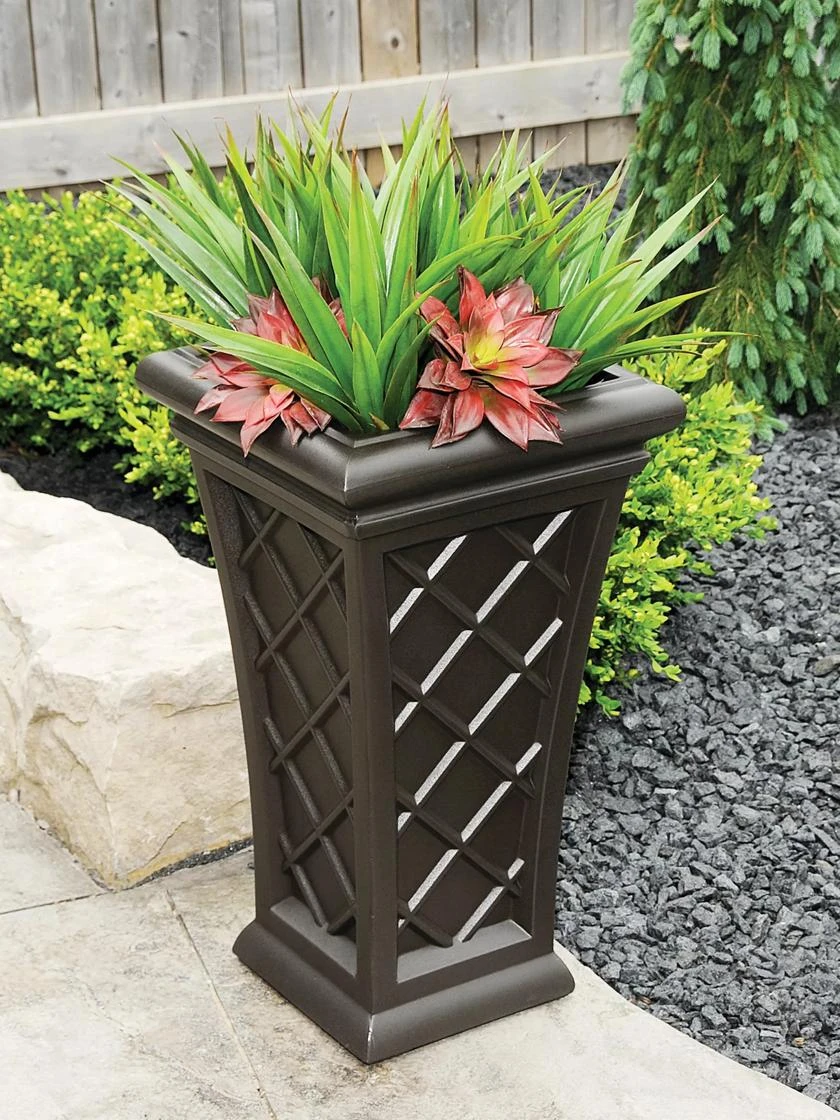 Carolina Self-Watering Tall Planter, 28" 5 Carolina Self-Watering Tall Planter, 28" - Image 3
