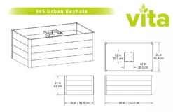 Urban Keyhole Garden 3' X 5' 7 Urban Keyhole Garden 3' X 5' -Garden Pot Planter Sales Store 8599297 05V tif