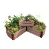 Classic Sienna Circle Keyhole Garden With 2" Boards -Garden Pot Planter Sales Store 8599402 03v classic sienna circle keyhole garden 2 inch