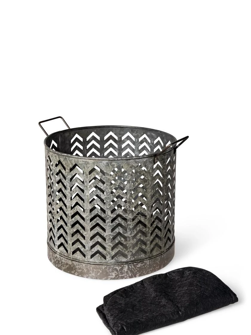 Galvanized Grow Bag Planter 12" 4 Galvanized Grow Bag Planter 12" - Image 2