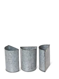 Mini Magnetic Galvanized Planter Pockets, Set Of 3 7 Mini Magnetic Galvanized Planter Pockets, Set Of 3 -Garden Pot Planter Sales Store 8609216 8714 tif