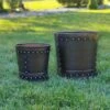 Riveted Planters, Set Of 2 1 Riveted Planters, Set Of 2 -Garden Pot Planter Sales Store 8610032 02v riveted metal planters set of 2