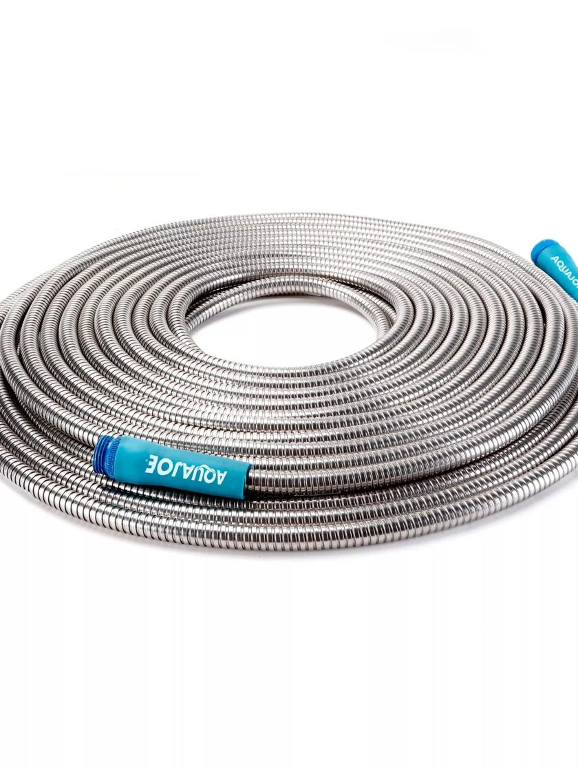 Sun Joe AJSGH75 Heavy-Duty Spiral Constructed Stainless Steel Garden Hose | 75-Feet | 1/2 In. Diameter 3 Sun Joe AJSGH75 Heavy-Duty Spiral Constructed Stainless Steel Garden Hose | 75-Feet | 1/2 In. Diameter