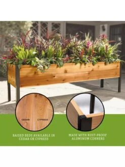 Elevated Planter Box, 2' X 8' -Garden Pot Planter Sales Store 8610895 3