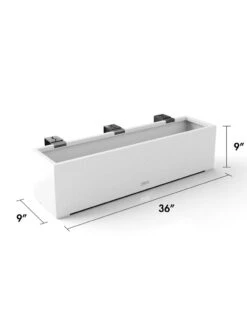 Veradek Metallic Series Railing Planters -Garden Pot Planter Sales Store 8611610 28v