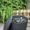 Matte Black Ribbed Hose Pot With Lid -Garden Pot Planter Sales Store 8611991 061 tif