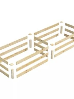 Pine Raised Garden Bed, 2' X 8' -Garden Pot Planter Sales Store 8612244 01V jpg