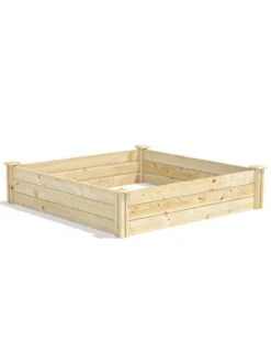 Pine Raised Garden Beds, 4'x4' -Garden Pot Planter Sales Store 8612250 03v