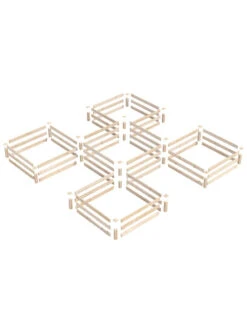 2-Tier Pine Raised Garden Bed, 80 Sqft.12'x12' 10 2-Tier Pine Raised Garden Bed, 80 Sqft.12'x12' -Garden Pot Planter Sales Store 8612255 01v