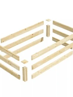 Pine Raised Garden Bed, 2'x4'x10.5" High 9 Pine Raised Garden Bed, 2'x4'x10.5" High -Garden Pot Planter Sales Store 8612256 01V jpg