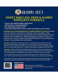 Grandpa Gus's Deer & Rabbit Repellent Spray -Garden Pot Planter Sales Store 8612427 05V 3 4