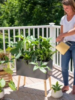 Ava Self-Watering Rectangular Planter -Garden Pot Planter Sales Store 8612691 0011