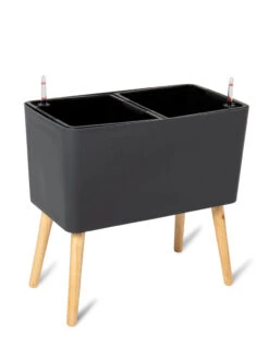 Ava Self-Watering Rectangular Planter -Garden Pot Planter Sales Store 8612691 217 ava self watering rectangular planter gray