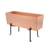 Achla Designs Copper Flower Box With Folding Stand -Garden Pot Planter Sales Store 8612914 02v achla designs copper flower box with folding stand