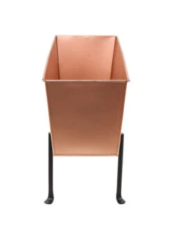 Achla Designs Copper Flower Box With Folding Stand -Garden Pot Planter Sales Store 8612914 03v