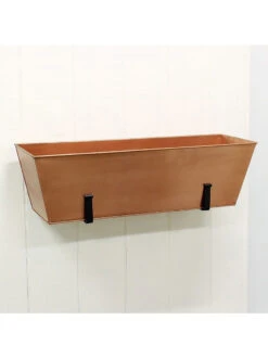 Achla Designs Plain Copper Plated Flower Box, Large -Garden Pot Planter Sales Store 8612915 04v