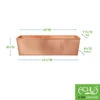 Achla Designs Solid Copper Flower Box, Large -Garden Pot Planter Sales Store 8612919 01v achla designs solid copper flower box large