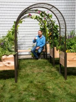2’ X 4’ Arch Trellis For Planter Boxes 14 2’ X 4’ Arch Trellis For Planter Boxes -Garden Pot Planter Sales Store 8612976 0549