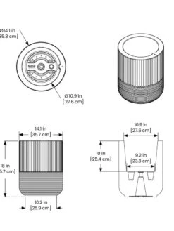Arden Round Planter -Garden Pot Planter Sales Store 8613267 01V tif