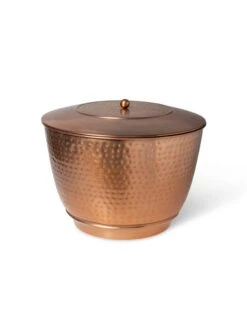 Hammered Copper Hose Pot With Lid -Garden Pot Planter Sales Store 8613311 5815