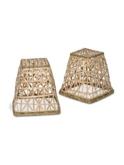 Bamboo Cloche, Set Of 2 21 Bamboo Cloche, Set Of 2 -Garden Pot Planter Sales Store 8613351 4693